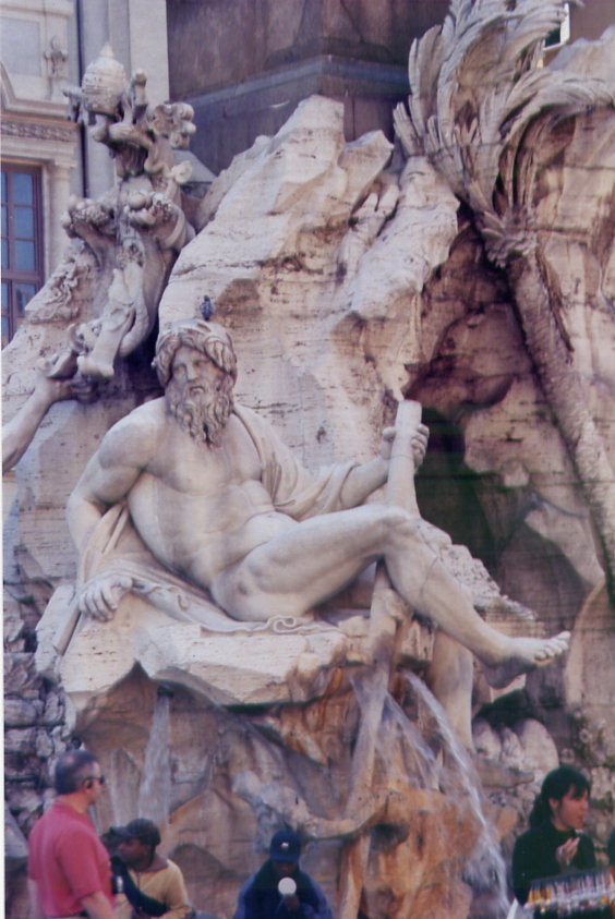 Ganges Detail-- 4 rivers fountain